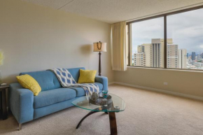 Honolulu Condo Stay with Balcony Walk to Beaches!